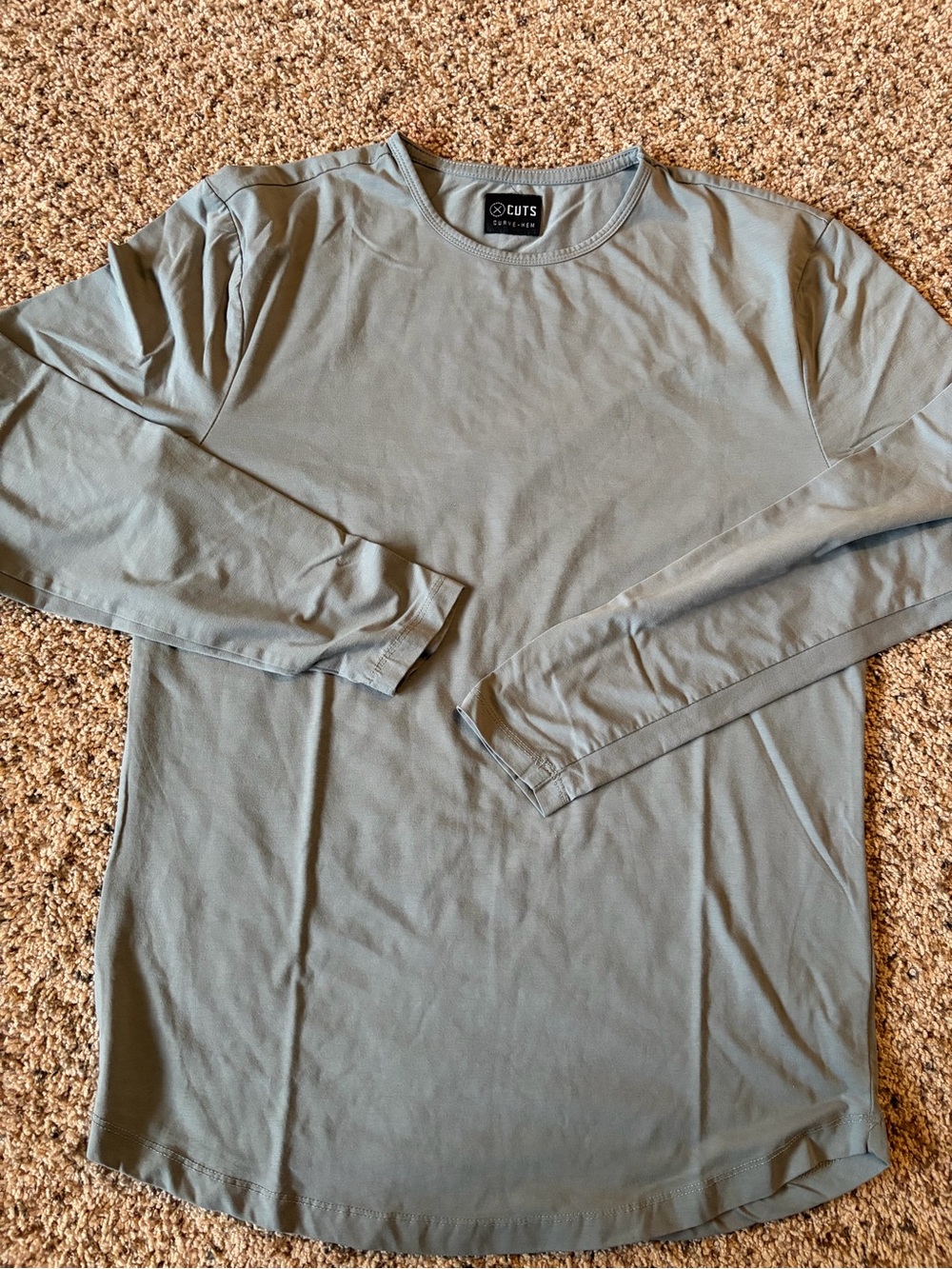 Cuts Clothing Men’s Long Sleeve Shirt in Sage Green